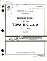 Maintenance for Instrument Systems - T-29A, T-29B, T-29C and T-29D