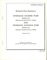 Illustrated Parts Breakdown for Hydraulic Standby Pump and Hydraulic Scavenge Pump