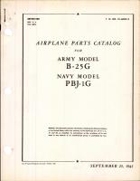 Parts Catalog for B-25G and PBJ-1G