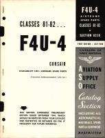 F4U-4 Corsair Availability List and Airframe Spare Parts