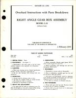 Overhaul Instructions with Parts Breakdown for Right Angle Gear Box Assembly - Model L-91 