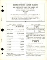 Overhaul Instructions with Parts Breakdown for Heat-Fire D-C Detecting System Control Unit