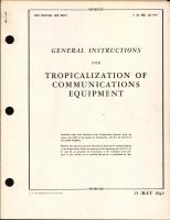 General Instructions for Tropicalization of Communications Equipment