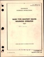 Overhaul Instructions for Slide Type Shutoff Valves Solenoid Operated