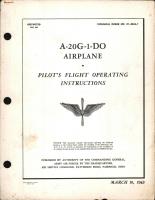 Pilot's Flight Operating Instructions for A-20G-1-DO