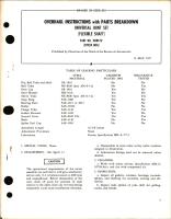 Overhaul Instructions with Parts Breakdown for Universal Joint Set Flexible Shaft - Part 10189-SF