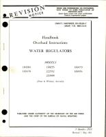 Overhaul Instructions for Water Regulators 