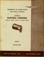 Handbook of Instructions with Parts Catalog for Jahco Electric Starters Models JH4NE, JH4NF, and JH4NP Series