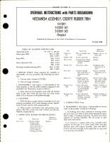 Overhaul Instructions with Parts for Cockpit Rudder Trim Mechanism Assembly - 3433081, 3433081-501, and 3433081-503