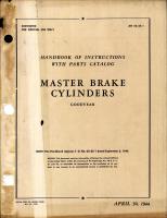 Handbook of Instructions with Parts Catalog for Goodyear Master Brake Cylinders