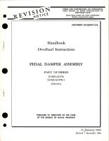 Overhaul Instructions for Pedal Damper Assembly - Part S1565-61970 and S1565-61970-1