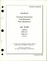 Overhaul Instructions with Illustrated Parts Breakdown for Oil Pump - Models GD-31-2 and GD-31-4