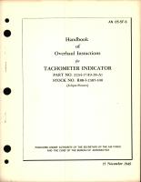 Overhaul Instructions for Tachometer Indicator Part No. 2234-17A9-28-A1