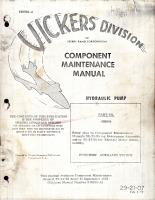 Component Maintenance Manual for Hydraulic Pump - Part 405894 