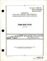 Operation, Service, and Overhaul Instructions with Parts Catalog for Power Brake Valves