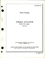 Parts Catalog for Torque Actuator - Part 30400-1