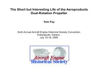 The Short But Interesting Life of the Aeroproducts Dual-Rotation Propeller