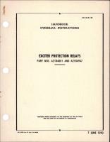 Overhaul Instructions for Exciter Protection Relays - Parts A21B4801 and A21B4947