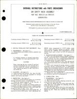 Overhaul Instructions with Parts Breakdown for Air Safety Valve Assembly - Parts 38E01-2-A and 38E01-4-A