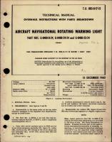 Overhaul Instructions with Parts Breakdown for Navigational Rotating Warning Light 