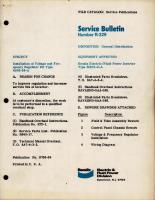Service Bulletin R-329, Installation of Voltage and Frequency Regulator Kit - Type 4B93-26-A 