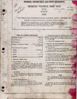 Overhaul Instructions with Parts Breakdown for Emergency Pneumatic Brake Valve - 871417, 871417-01