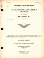 Handbook of Instructions for Huffman CO2 Cylinder and Valve Assembly