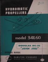 Overhaul Manual for Hydromatic Propeller Model 34E60 for Douglas DC-7C "Seven Seas"