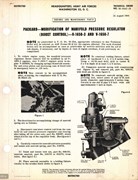 Modification of Manifold Pressure Regulator (Boost Control) for V-1650-3 and -7