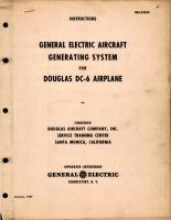 Instructions for General Electric Generating System for Douglas DC-6 