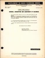 Description and Adjustment of Solenoids