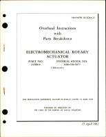 Overhaul Instructions with Parts Breakdown for Electromechanical Rotary Actuator - Part 34988-8