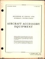 Service and Overhaul Instructions for Aircraft Accessory Equipment