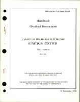 Overhaul Instructions for Capacitor Discharge Electronic Ignition Exciter - No 15100-11