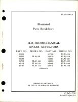 Illustrated Parts Breakdown for Electromechanical Linear Actuators 