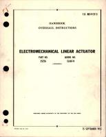 Overhaul Instructions for Electromechanical Linear Actuator - Part 35226 - Model ELA8-14