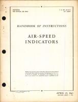 Handbook of Instructions for Air-Speed Indicators