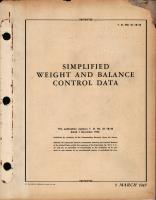 Simplified Weight and Balance Control Data