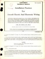 Supplement Technical Manual for Installation Practices for Aircraft Electric and Electronic Wiring