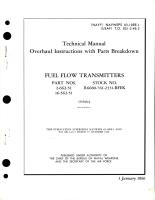 Overhaul Instructions with Parts Breakdown for Fuel Flow Transmitters - Parts 2-662-51, 16-562-51 