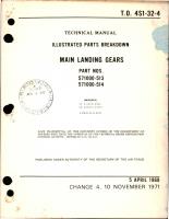 Illustrated Parts Breakdown for Main Landing Gears - Parts 571000-513 and 571000-514