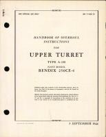 Overhaul Instructions for Upper Turret Type A-9B, Navy Model 250CE-4