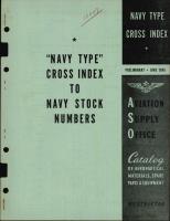 Navy Type Cross Index to Navy Stock numbers