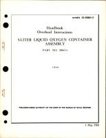 Overhaul Instructions for 5-Liter Liquid Oxygen Container Assembly - Part 21062-1 
