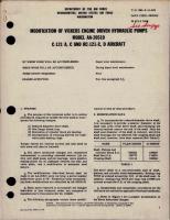 Modification of Vickers Engine Driven Hydraulic Pumps - Model AA-20510