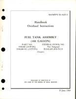 Overhaul Instructions for Fuel Tank Assembly - 400 Gallon - Parts 5556400 and 5556400-501