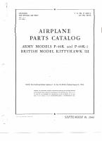 Parts Catalog - P-40K