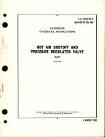 Overhaul Instructions for Hot Air Shutoff and Pressure Regulated Valve - 35-117
