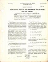 Operation and Inspection of Fuel Selector Valve and Controls