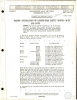 Installation of Landing-Gear Safety Switch for B-17F and B-17G